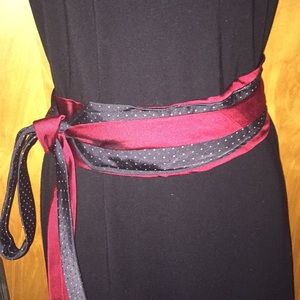 Black & Red Polka Dot Polo Ralph Lauren Tie Belt